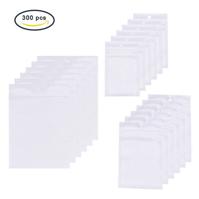 

PH PANDAHALL 300 Pcs Clear Rectangle Plastic Bags Sets