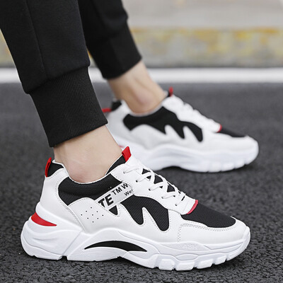 

Summer sports&leisure couple white shoes mens net shoes breathable white old mans shoes Korean version of the trend of wild tide shoes