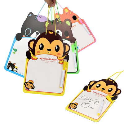 

〖Follure〗Cute Cartoon Interactive Learning Dry-Erase Board With Dry Erase Markers For Kid