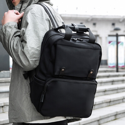 

Backpack Mens Fashion Korean version of Young students computer schoolbags Leisure simple hand-held Nylon shoulder bags