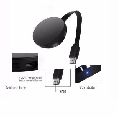 

FACAST Miracast Wireless Display Dongle 1080P HDMI WiFi Media Streamer Adapter Chromecast Airplay For AndroidMaciOS-AU Plug