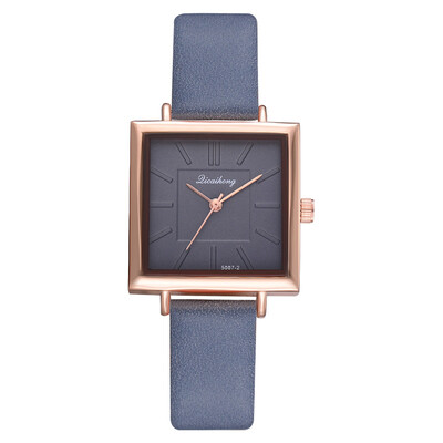 

Top Brand Square Women Bracelet Watch Contracted Leather Crystal WristWatches Women Dress Ladies Quartz Clock Dropshiping &Ff
