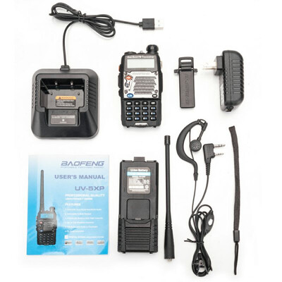 

Ktaxon BAOFENG UV-5XP 74v 3000mAh 8W Dual-band Walkie Talkie Black Free Earphone