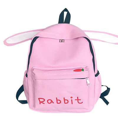 

Women Fashion Girls Casual Cartoon Animals Pattern Backpack Student Solid Color Capacity Bag Travel 2019 New Bags Backpacks