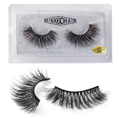 

1 Pairs2pcs 6D Natural Thick Reusable False Eye Lashes Extension Handmade Comfortable Eyelashes