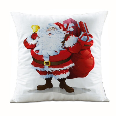 

Siaonvr Christmas Santa Claus Pillow Case Sofa Waist Throw Cushion Cover Home Decor