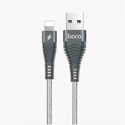 

HOCO Mobile Phone Cable Fast USB Charging Cable USB Data Cable Aluminum Woven Data Cable U32 For IPHONE