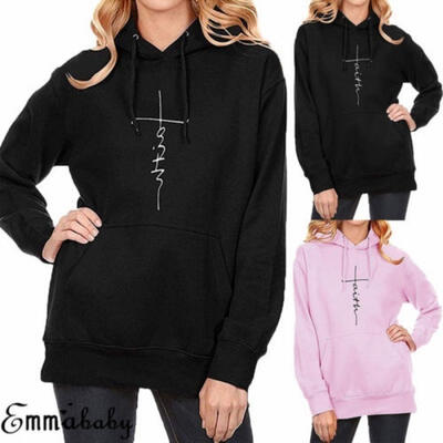 

Women Long Sleeve Casual Hoodie Sweatshirt Pullover Tops Blouse Jumper Coat