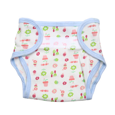 

Baby Infants Breathable Soft Cotton Diaper Pants Reusable Cartoon Nappy