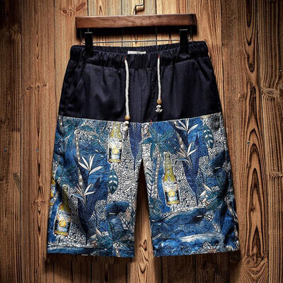 

Gobestart Fashion Mens Strapped Hawaiian Beach Fit Sport Soft Casual Shorts Pants