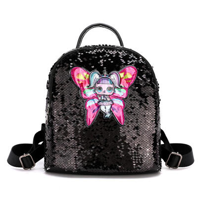 

Glitter Women Sequins Backpack Girls Butterfly Lovely Travel Shoulder Bags