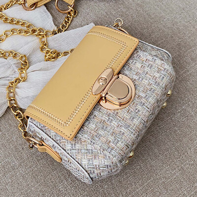 

Small bag women 2019 new Korean style chain shoulder bag fashion Joker slung small square bag