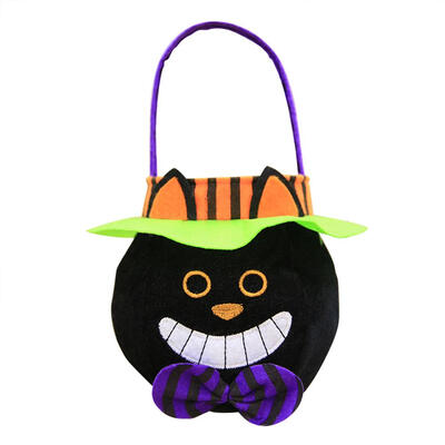 

3D Halloween Pumpkin Trick Sacks Handbag Non-woven Gift Bag Party Decor