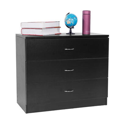 

3 Drawers Wooden Chest Dresser Storage Organizer Bedroom Furniture Nightstand