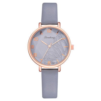 

Korean fashion womens PU quartz watch wish new hot quality high quality wild ladies watch