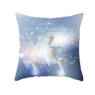 

〖Follure〗Geometric Print Polyester Square Pillow Case Sofa Cushion Cover Home Decor A
