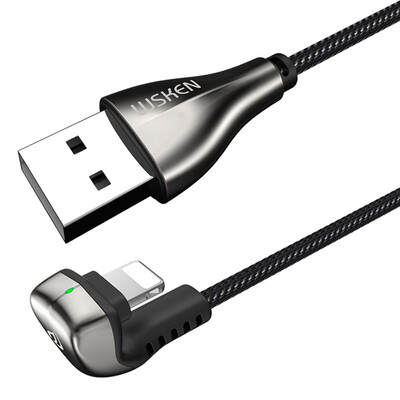 

WSKEN Data Cable 2M 5V 21A Wire USB Lightning Port Quick Charge Fast Charging Data Transmission U-Shaped Mobile Phone Line For iP