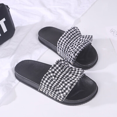 

Rose Summer Female Flat Bottom Platform Muffin Bottom Beach Shoes Female Slippers