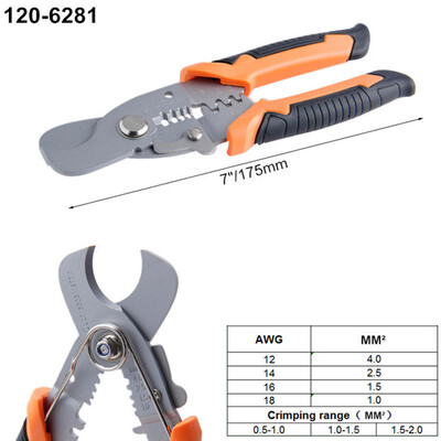 

〖Follure〗Multi-function Household Scissors Crimping Pliers Wire Stripper Wire Cutter