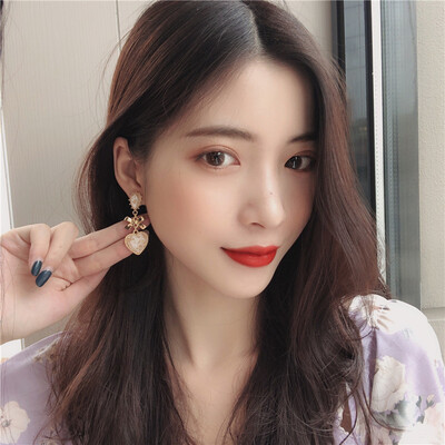 

2019 latest design brand color flower earrings generous minimalist temperament fashion summer gift Korean earrings for women
