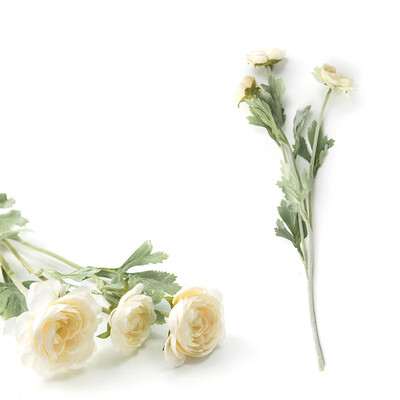

1 Bunch Artificial Ranunculus Bouquet DIY Silk Flower for Home Wedding Decor