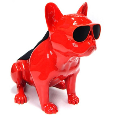 

Portable Bulldog Bluetooth Speaker Wireless U disk aux TF card MP3 player large stereo subwoofer music playback computer audio