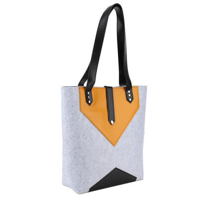 

Greensen Portable Wool Felt Cosmetic Tote Bag Casual Travel Wash Storage Handbags