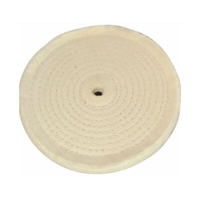 

150mm 50 Layers Cotton Spiral Stitched Cotton Buffing Wheel Metal Polishing