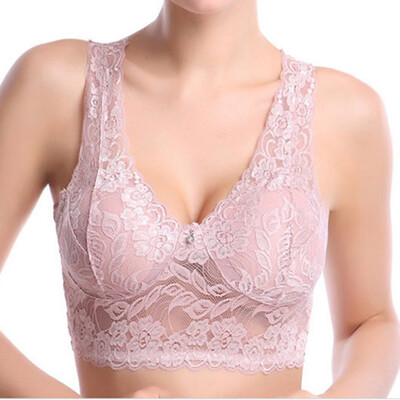 

〖Follure〗Full Lace Seamless Underwear Women Bra Waistcoat Lace And Back Sexy Sport