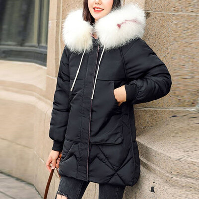 

Toponeto Women Casual Thick Long Sleeve Hooded Coat Winter Jacket Cotton Clothes