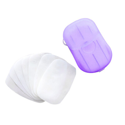 

〖Follure〗20Pcs Disposable Hand Washing Tablet Travel Carry Toilet Soap Paper