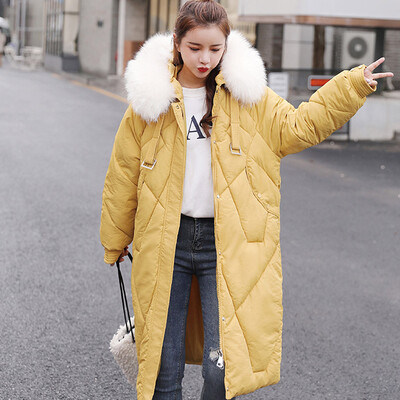 Tailored Womens Medium And Long Thick Warm Cotton Jacket Loose Cotton Jacket Blouses