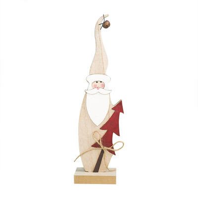 

Gobestart Wooden Mini Christmas Tree Desktop Ornaments Merry Christmas Party Decor