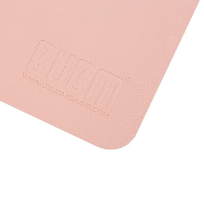 

BUBM PU Leather Protector Pad Mouse Pad Mat Desk Writing Mat Waterproof Anti-oil for Office&Home Pink&Silver