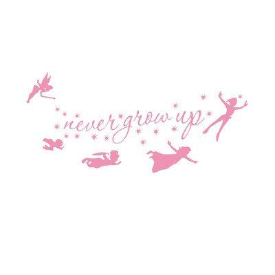 

Magic elf Star Never Give Up Quote Wall Decal Kids Baby Bedroom Nursery DIY Deco