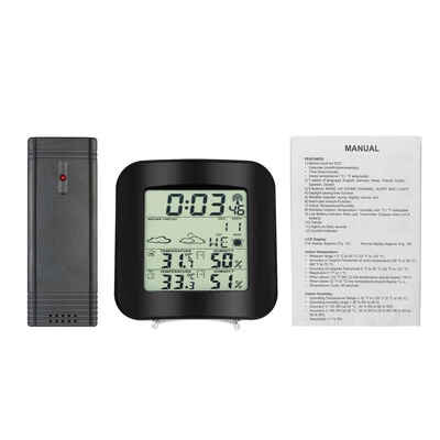 

Wireless Sensor Home Thermometer Hygrometer Digital Temperature Humidity Meter Indoor Outdoor LED Ambient Weather Station