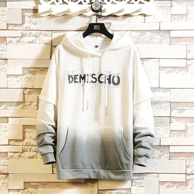 

Gobestart Mens Casual Letter Printed Long Sleeve Cotton Hoodies Pockets Top Sweatshirt