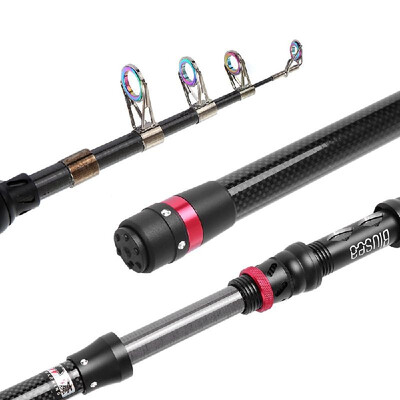 

Blusea Fishing Rod Super Light Telescopic Carbon Sea Fishing Rod Fishing Pole Tackle