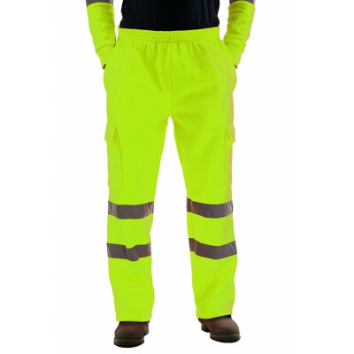 

Gobestart Men Road Work High Visibility Overalls Casual Pocket Work Casual Trouser Pants