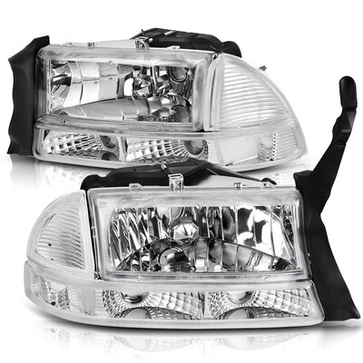 

For 1997-2004 Dodge Dakota 1998-2003 Dodge Durango Headlight Assembly Headlamp Replacement with Park Signal Lamp