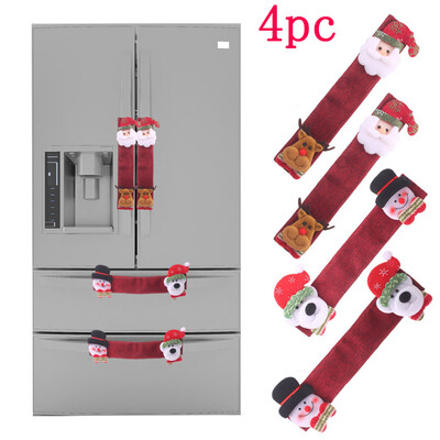 

Tailored Christmas Decoration Microwave Oven Gloves Burlap Refrigerator Gloves Oven Cover