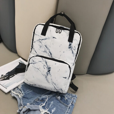 

Tailored Fashion Women Marble Pattern Backpacks Large Capacity Bags Package Shoulder Bags
