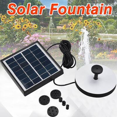 

〖Follure〗Solar Water Panel Power Fountain Pump Kit Pool Garden Pond Watering Submersible