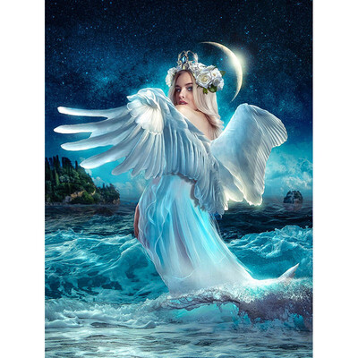 

Full DIY Diamond Embroidery Cross-stitch Fairy Square&round Diamond Mosaic Landscape Picture Of Rhinestones