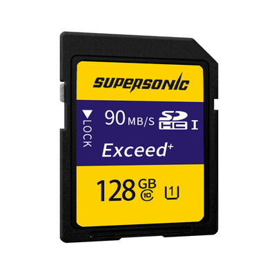 

Supersonic Supersonic 128GB SD Memory Card C10 U1 Camera Memory Card High Speed Edition 90MBs