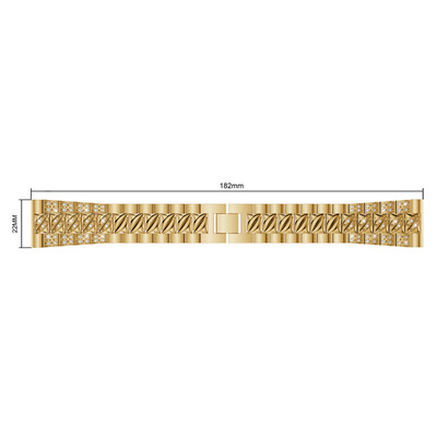 

〖Follure〗Fashion Replacement Crystal Metal Watch Band Wrist Strap For Fitbit Versa BK