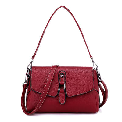 

Solid Color Shoulder Handbags PU Leather Women Crossbody Top-handle Bags
