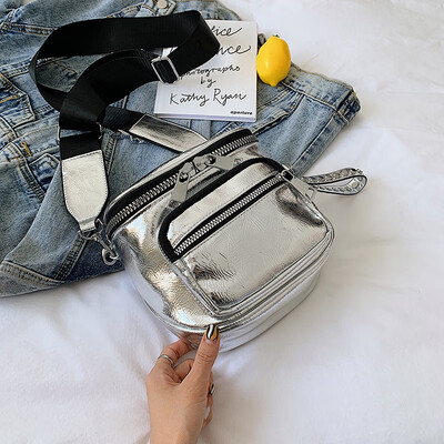 

Advanced foreign gas bag popular fashion small bag in summer new 2019100 slant shoulder wide shoulder belt bucket bag