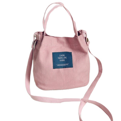 

Women Casual Candy Color Canvas Storage Pouch Crossbody Shoulder Bag Handbag