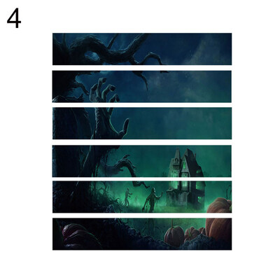 

6Pcs Halloween Hand Castle Graveyard Scary Floor Step Wall Sticker Decal Decor